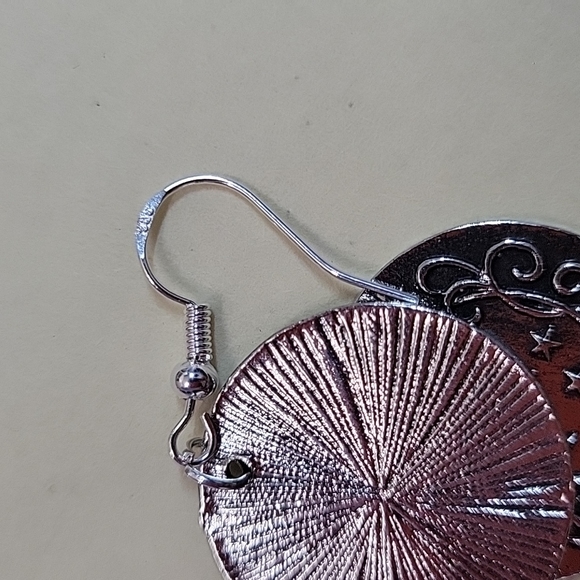 Vintage Sun and Moon Drop Earrings, S925 - Picture 5 of 6